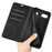 For Google Pixel 7a Magnetic Auto Closing Wallet Leather Phone Case Skin-touch Stand Anti-drop Shell - Black - 5