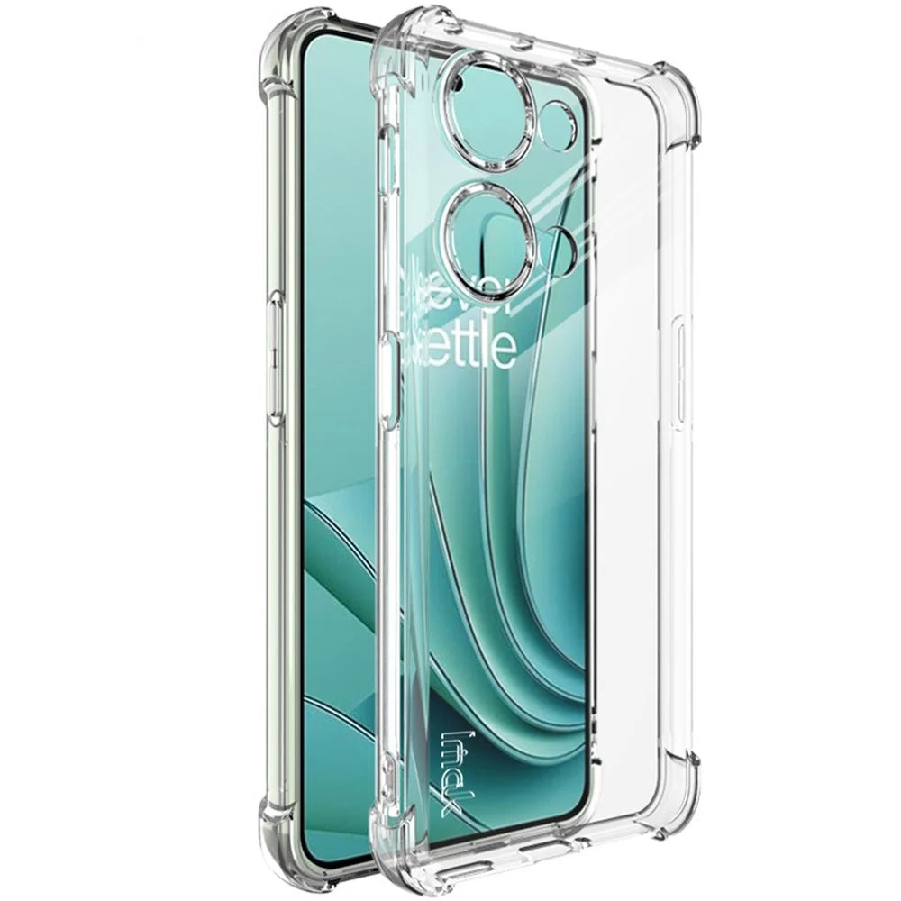 IMAK For OnePlus Nord 3 5G / Ace 2V Flexible TPU Phone Case Drop-proof Airbag Clear Back Cover - Transparent - 1