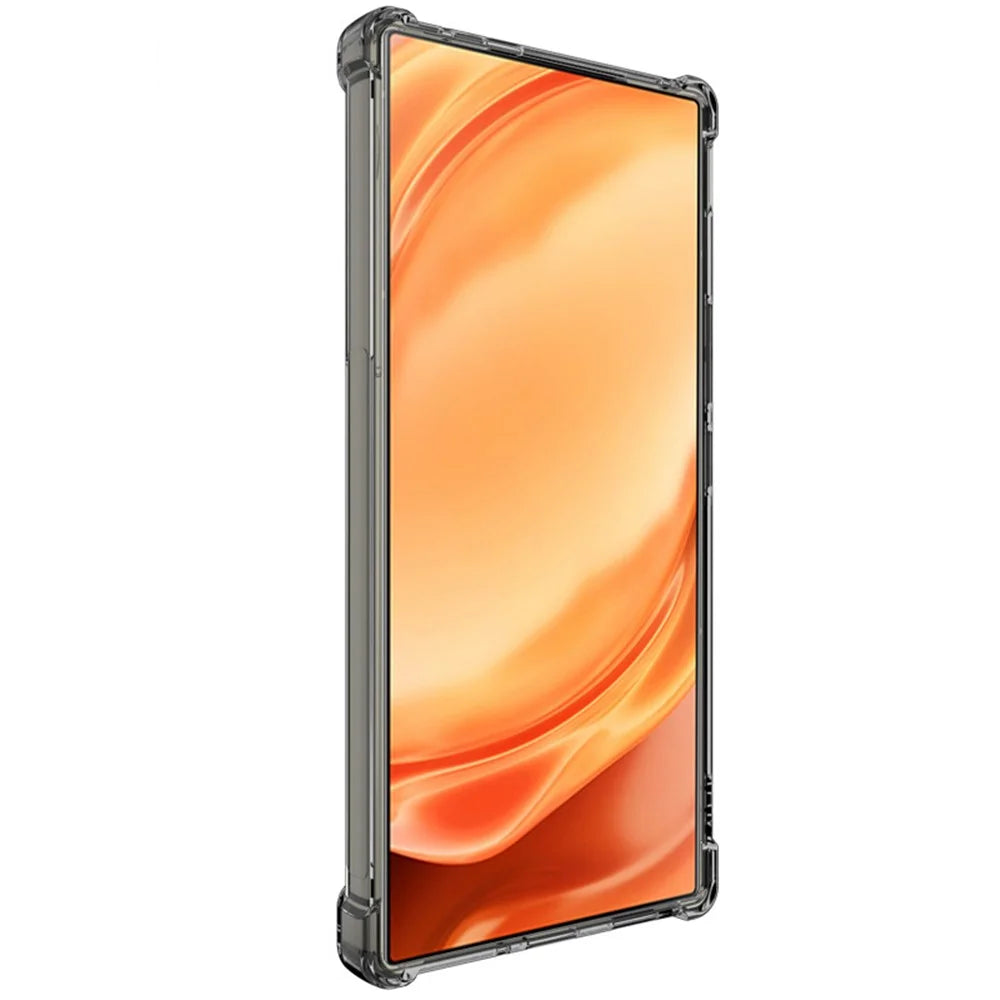 IMAK For ZTE nubia Z50 Ultra Protective Phone Case Drop-proof Airbag Clear TPU Back Cover - Transparent Black - 3