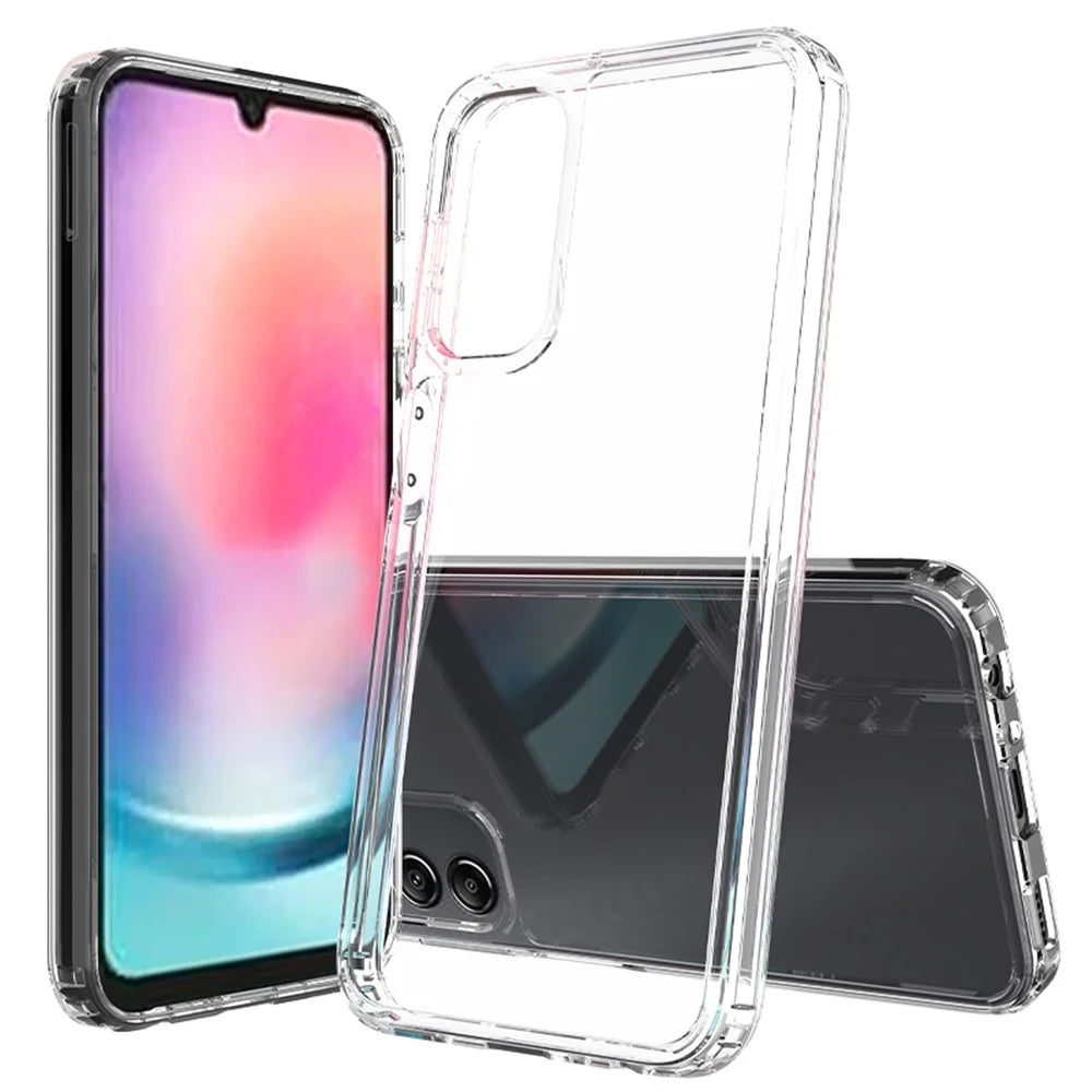 For Samsung Galaxy A24 4G (162.1 x 77.6 x 8.3mm) Anti-Scratch Phone Case Acrylic TPU Crystal Clear Phone Back Cover - 1