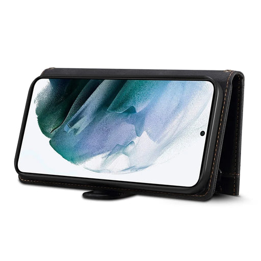 ESEBLE Star Series for Samsung Galaxy M54 5G / F54 5G Phone Stand Case Zipper Pocket Wallet Leather Phone Cover - Black - 2