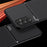 For Samsung Galaxy A34 5G Smartphone Case Lines Imprinted Leather+TPU Cell Phone Cover - Red - 4