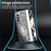 Folding Phone Case for Samsung Galaxy Z Fold3 5G Mechanical Legend Series Electroplating PC Shell with Tempered Glass Film - Silver - 4