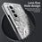 Folding Phone Case for Samsung Galaxy Z Fold3 5G Mechanical Legend Series Electroplating PC Shell with Tempered Glass Film - Silver - 5