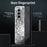 Folding Phone Case for Samsung Galaxy Z Fold3 5G Mechanical Legend Series Electroplating PC Shell with Tempered Glass Film - Silver - 7