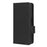 For Blackview A85 Wallet Phone Case PU Leather Litchi Texture Stand Cover with Strap - Black - 7