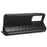 For Blackview A85 PU Leather Imprinted Rhombus Pattern Phone Case Stand Wallet Flip Cover - Black - 3