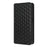 For Realme V30 5G / V30t PU Leather Wallet Case Imprinted Rhombus Pattern Stand Phone Cover - Black - 7