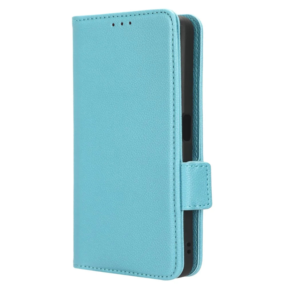 For OnePlus Nord CE 3 Lite 5G / Nord N30 5G PU Leather Case Litchi Texture Wallet Stand Phone Cover - Baby Blue - 7
