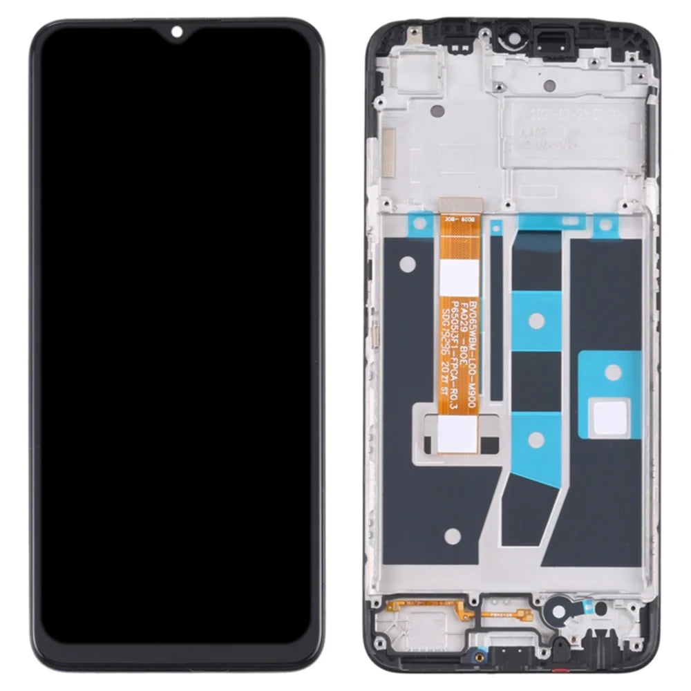 For Oppo A54s Grade S OEM LCD Screen and Digitizer Assembly + Frame Replace Part (without Logo) - 1