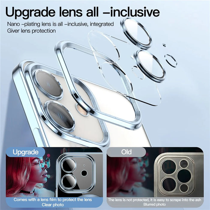 For iPhone 11 Phone Case TPU Phone Back Cover Compatible with MagSafe - Silver - 3