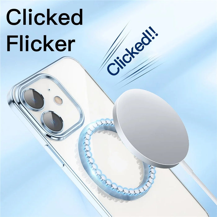 For iPhone 11 Phone Case TPU Phone Back Cover Compatible with MagSafe - Silver - 5