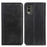 Protective Phone Case for Nokia C32 , Magnetic Auto Closing Split Leather Wallet Stand Phone Cover - Black - 1