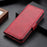 Phone Cover for Nokia C32 Anti-drop Cowhide Texture PU Leather Foldable Stand Wallet Case - Red - 5