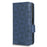 For Blackview A85 Imprinted Triangle Stand Wallet Phone Case TPU+PU Leather Phone Cover - Blue - 7