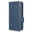 For Realme V30t / V30 5G Shockproof PU Leather Phone Case Imprinted Triangle Stand Wallet Cover - Blue - 7
