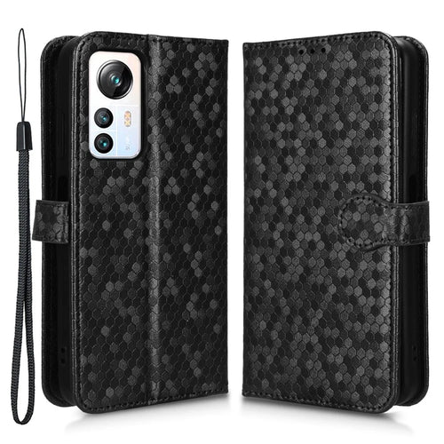 Phone Case for Blackview A85 Wallet Phone Case Dot Pattern Imprinted Leather Cover Shockproof Stand Phone Shell - Black - 1