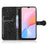Phone Case for Blackview A85 Wallet Phone Case Dot Pattern Imprinted Leather Cover Shockproof Stand Phone Shell - Black - 2