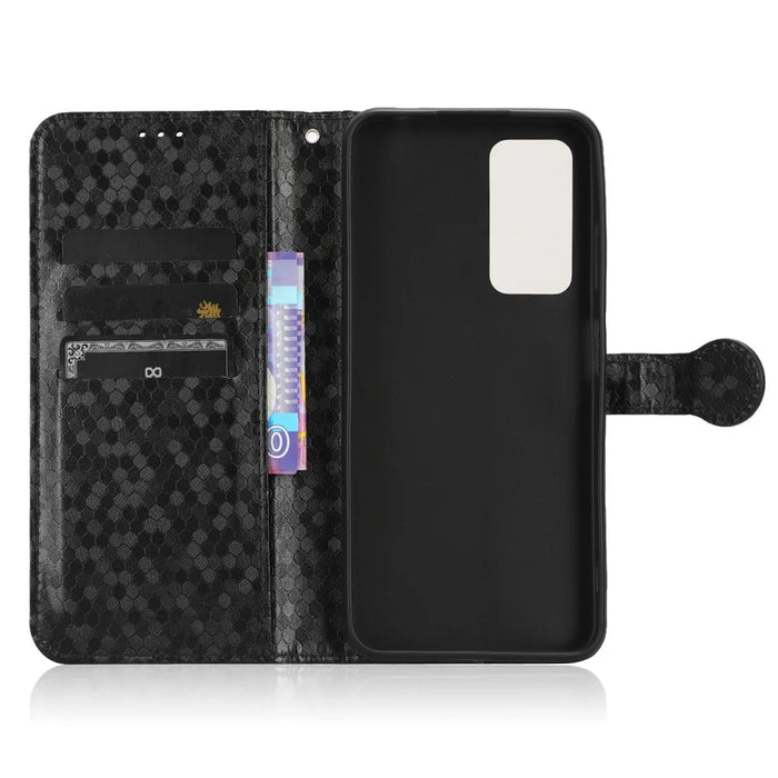Phone Case for Blackview A85 Wallet Phone Case Dot Pattern Imprinted Leather Cover Shockproof Stand Phone Shell - Black - 4