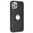 Mobile Phone Shell for iPhone 12 / 12 Pro 6.1 inch Ring Holder Kickstand Matte TPU Cover Support Car Magnet Mount - Black - 1