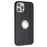 For iPhone 12 Pro Max 6.7 inch Matte Shell, TPU Cover Mobile Phone Case with Ring Holder Kickstand - Silver - 1
