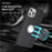 For iPhone 12 Pro Max 6.7 inch Matte Shell, TPU Cover Mobile Phone Case with Ring Holder Kickstand - Silver - 3