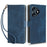 RFID Blocking Wallet Cover for TECNO Spark 10 , Phone Stand Anti-Scratch PU Leather Cell Phone Case with Strap - Blue - 1