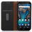 KHAZNEH For Nokia G22 Flip Stand Phone Case RFID Blocking Wallet Genuine Cow Leather Phone Cover - Black - 2