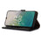 For Nokia C32 RFID Blocking Phone Wallet Case Genuine Cow Leather Stand Cover - Black - 4