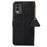 For Nokia C32 RFID Blocking Phone Wallet Case Genuine Cow Leather Stand Cover - Black - 7