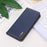 KHAZNEH For Nokia C32 RFID Blocking Case Genuine Cowhide Leather Stand Wallet Phone Cover - Blue - 6