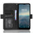For Vodafone Smart T23 Wallet Phone Case Multiple Card Slots Phone Shell Leather Flip Cover with Stand - Black - 2