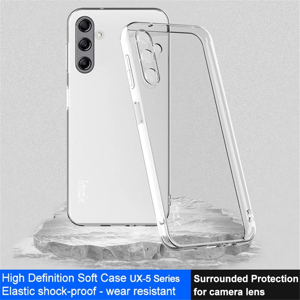 IMAK UX-5 Series For Samsung Galaxy A14 4G / 5G Phone Case Transparent Back Soft TPU Cover - 2