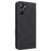 For Realme V30 / V30t 5G Hardware Decor PU Leather Phone Case Drop-proof Wallet Stand Cover - Black - 7