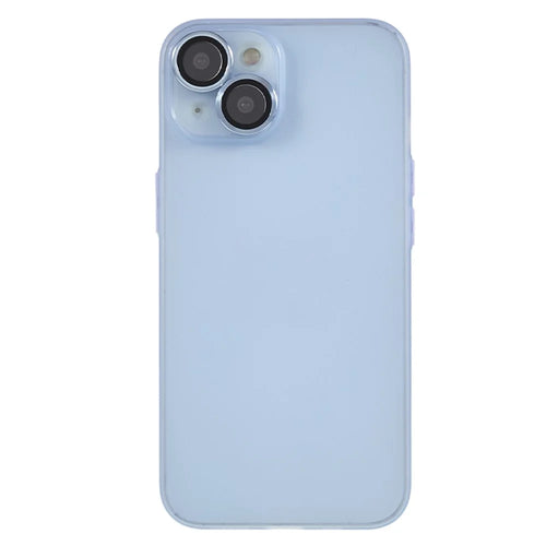 Protective Case for iPhone 13 Anti-Drop Matte TPU Phone Cover with Metal Camera Lens Frame - Blue - 1