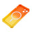 Magnetic TPU Case for iPhone 13 , Glass Lens Protector Gradient Dual Color Phone Cover - Orange + Yellow - 5