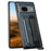 SUTENI H13 For Google Pixel 7 5G Leather Coated PC+TPU Back Case, Kickstand Card Holder Phone Cover with Hand Strap - Blue - 1