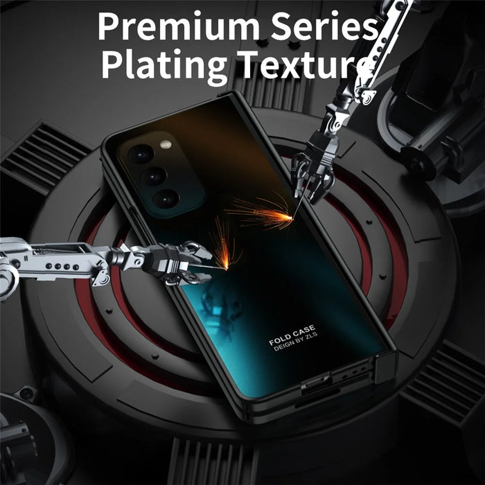 Hard PC Phone Case for Samsung Galaxy Z Fold2 5G Anti-Drop Protective Phone Shell Cover with Screen Film - Black - 5