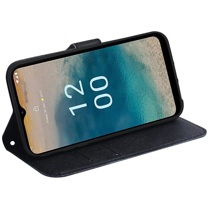 For Nokia G22 Pattern Printing Phone Case PU Leather Wallet Stand Shockproof Cover Shell - Panda - 3