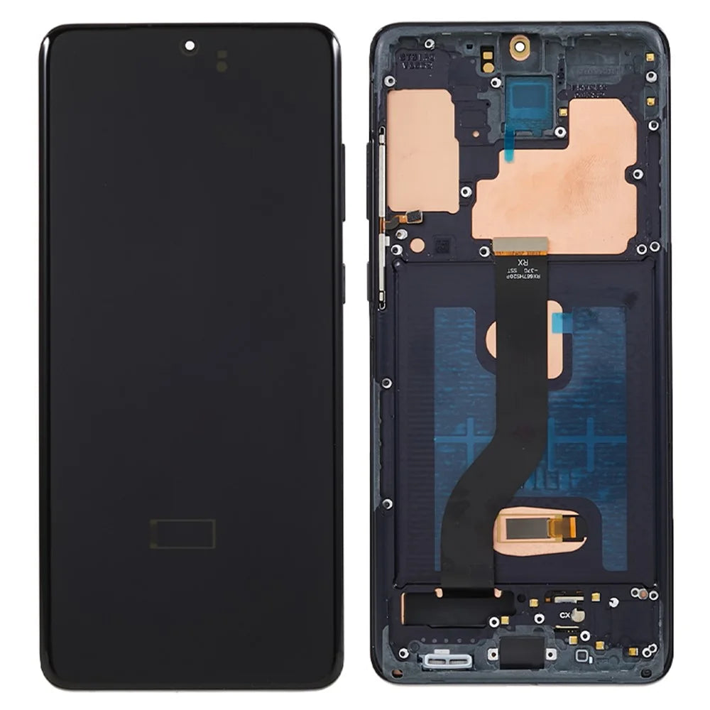 For Samsung Galaxy S20 Plus 4G G985 / S20 Plus 5G G986 Grade C OLED Screen and Digitizer Assembly + Frame (without Logo) - Black - 1