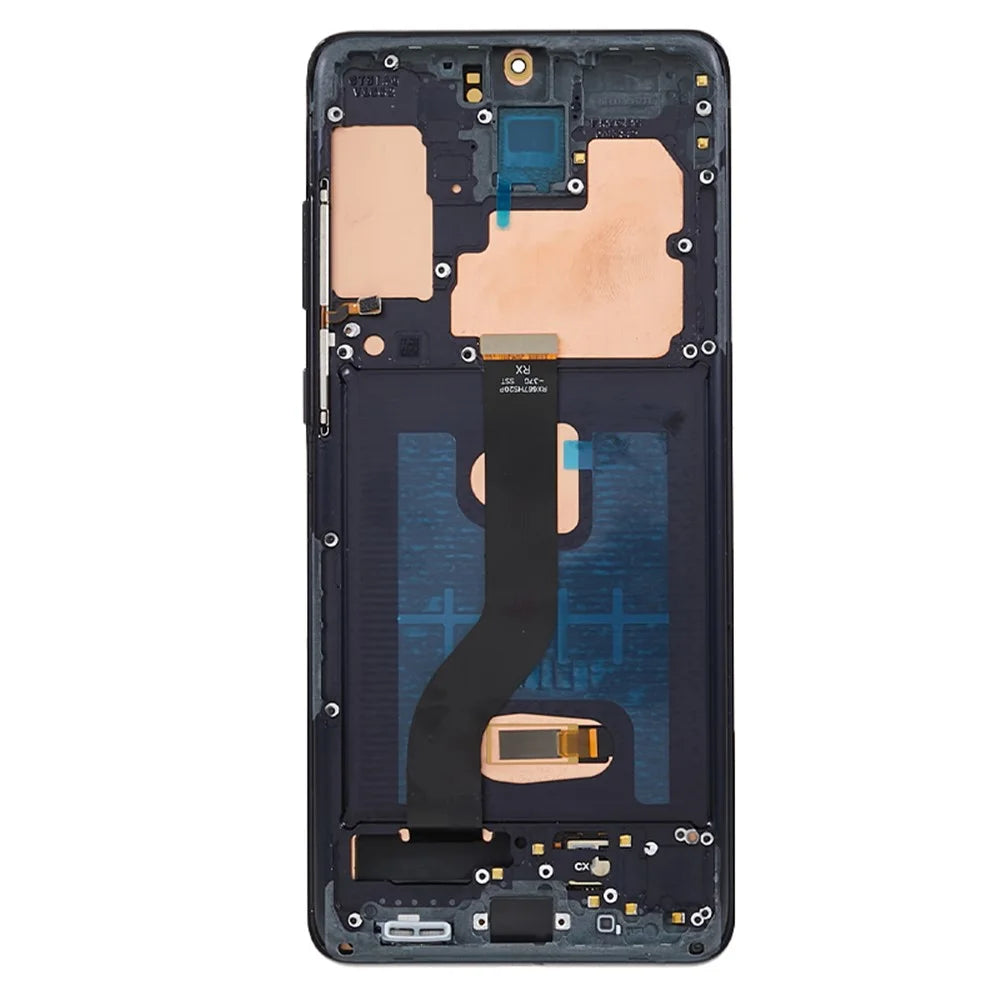 For Samsung Galaxy S20 Plus 4G G985 / S20 Plus 5G G986 Grade C OLED Screen and Digitizer Assembly + Frame (without Logo) - Black - 3