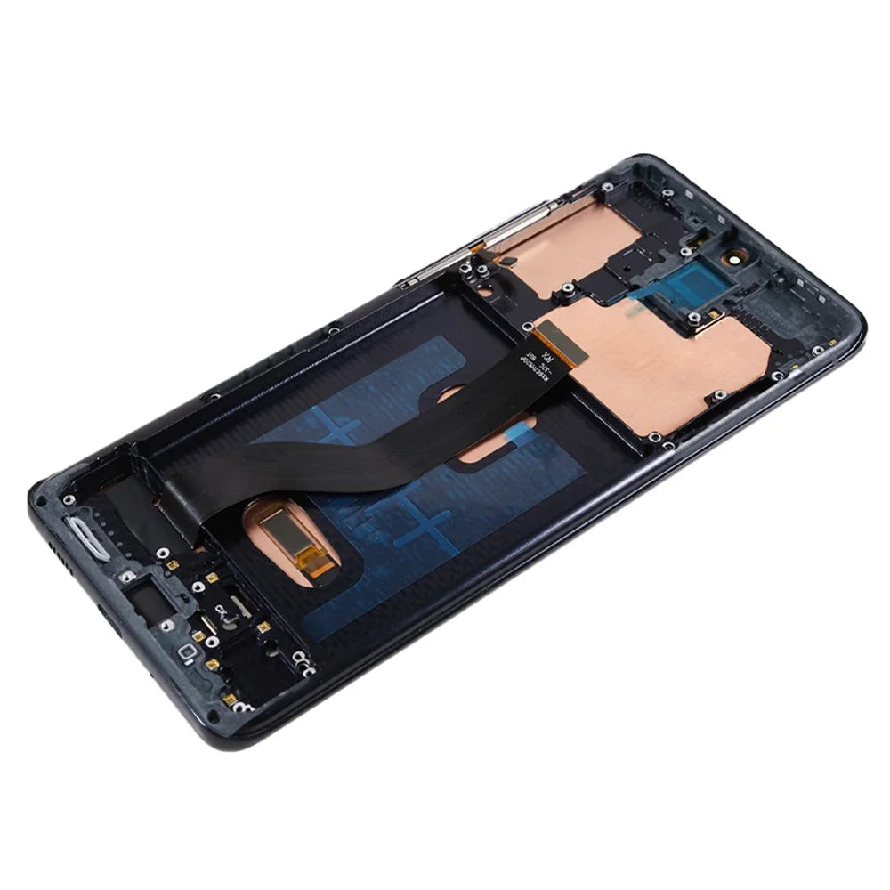 For Samsung Galaxy S20 Plus 4G G985 / S20 Plus 5G G986 Grade C OLED Screen and Digitizer Assembly + Frame (without Logo) - Black - 5