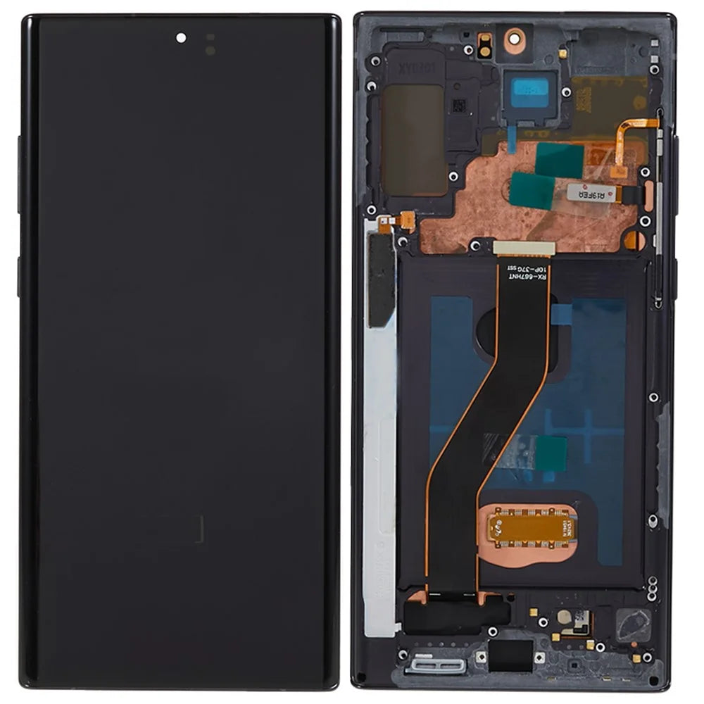 For Samsung Galaxy Note 10 Plus 4G N975 / 10 Plus 5G N976 Grade C OLED Screen and Digitizer Assembly + Frame (Without Logo) - Black - 1