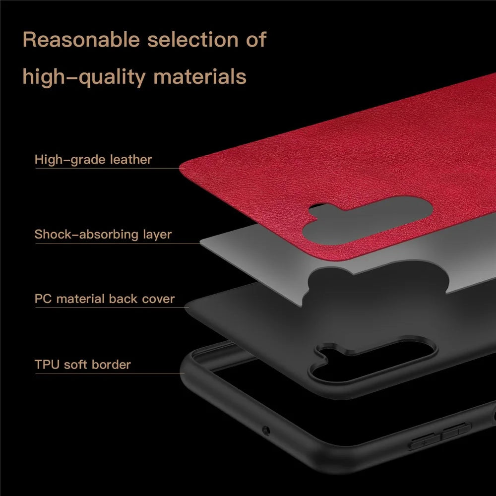 For Samsung Galaxy A24 4G (162.1 x 77.6 x 8.3mm) Vintage Phone Case PU Leather + TPU Scratch Resistant Back Cover - Brown - 6