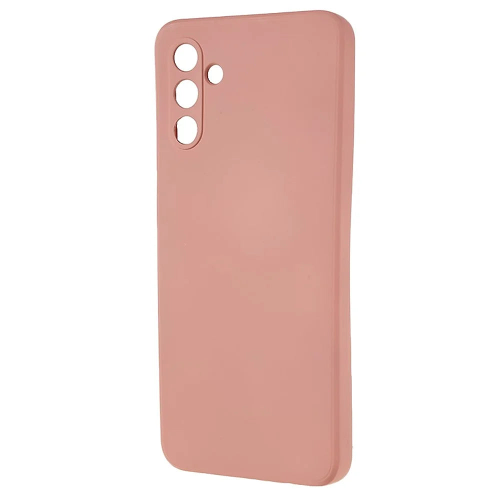 For Samsung Galaxy A13 5G Rubberized Phone Case Soft TPU Fiber Lining Cushion Shockproof Cover - Pink - 3