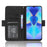For TECNO Spark 10 4G Flip Leather Phone Case Stand Multiple Card Slots Wallet Cover - Black - 2