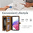 MEGSHI 017 Series For Samsung Galaxy A33 5G Detachable Magnet Cover Zipper Wallet PU Leather Flip Case with Wrist Strap - Brown - 6