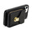 For iPhone 13 Pro 6.1 inch PU Leather + TPU Back Case Zipper Card Holder Kickstand Phone Cover with Shoulder Strap - Black - 3