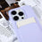 Protective Cover for iPhone 13 Pro 6.1 inch Case Anti-Fall Liquid Silicone Phone Shell with Card Slot, Strap - Purple - 7