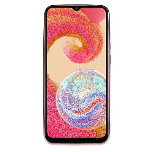 KADEM For Samsung Galaxy A04e 4G / M04 4G / F04 4G Rhinestone Phone Case Flower Pattern Kickstand Glitter Gradient TPU Cover - Rose Gold - 2